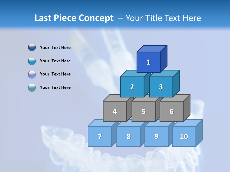 White Whitening Silicone PowerPoint Template