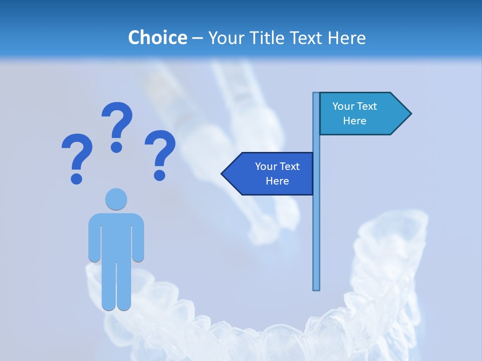 White Whitening Silicone PowerPoint Template