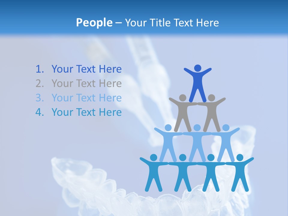 White Whitening Silicone PowerPoint Template