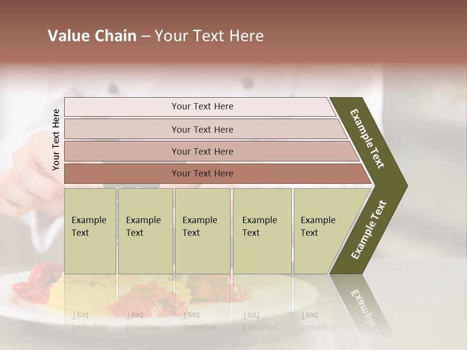 A Person In A Chef's Uniform Preparing Food On A Plate PowerPoint Template