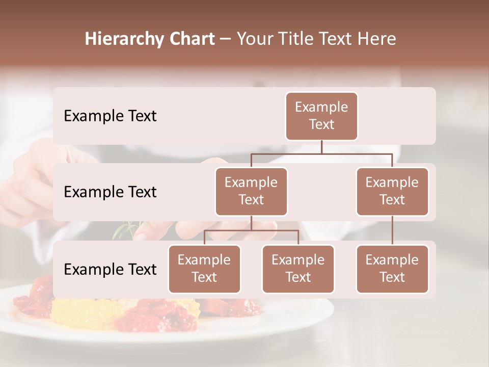 A Person In A Chef's Uniform Preparing Food On A Plate PowerPoint Template