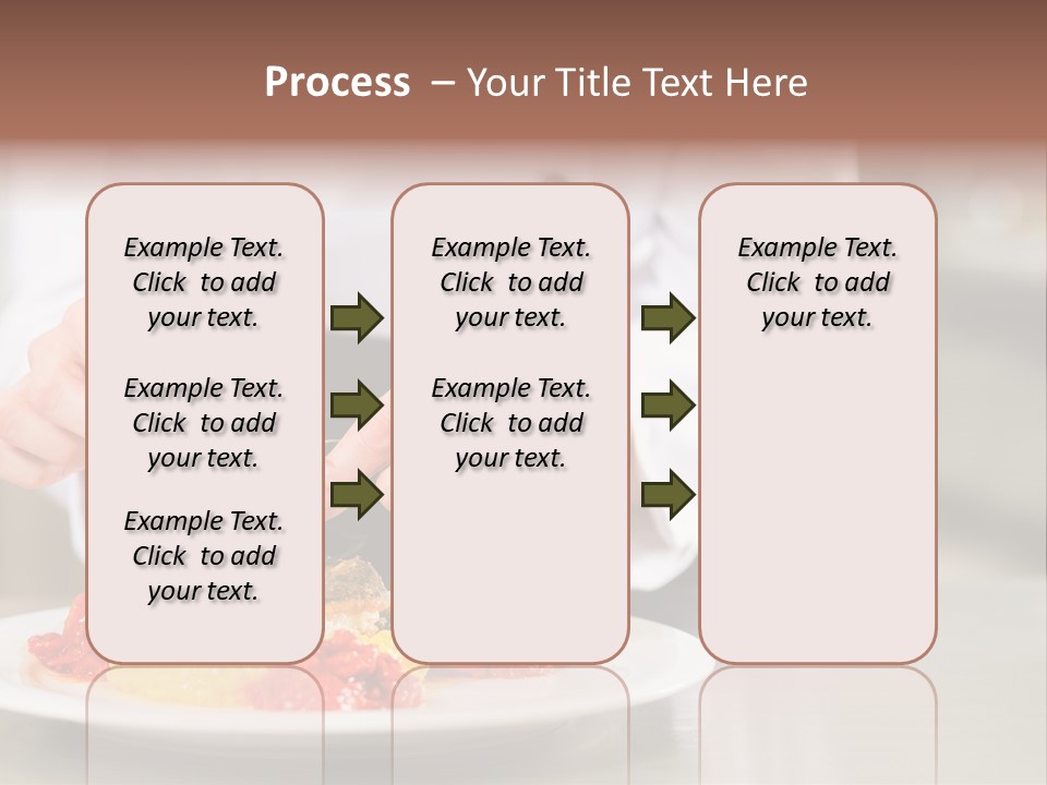 A Person In A Chef's Uniform Preparing Food On A Plate PowerPoint Template