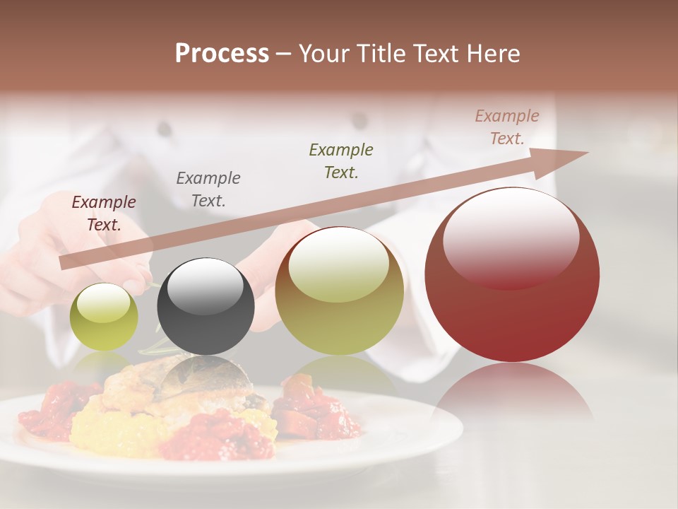 A Person In A Chef's Uniform Preparing Food On A Plate PowerPoint Template
