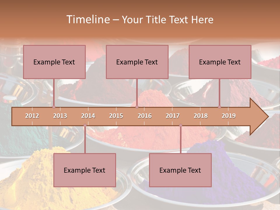 Happiness Bird Texture PowerPoint Template