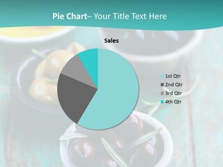 Fruits Greek Olives Appetizer PowerPoint Template