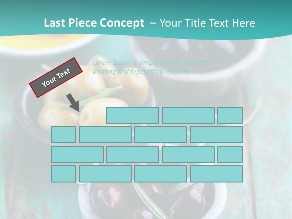 Fruits Greek Olives Appetizer PowerPoint Template