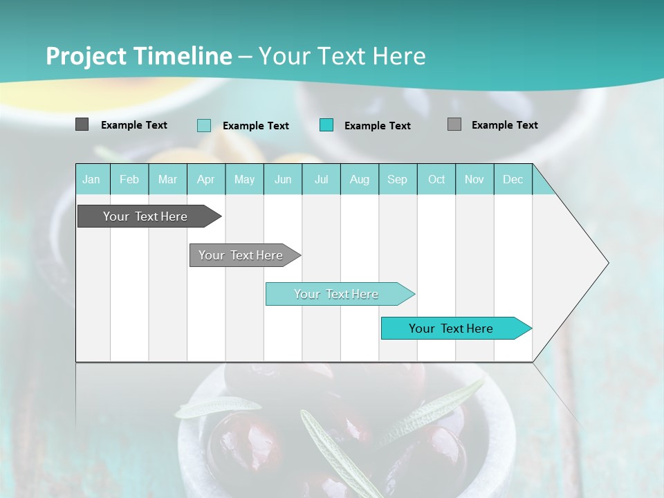 Fruits Greek Olives Appetizer PowerPoint Template