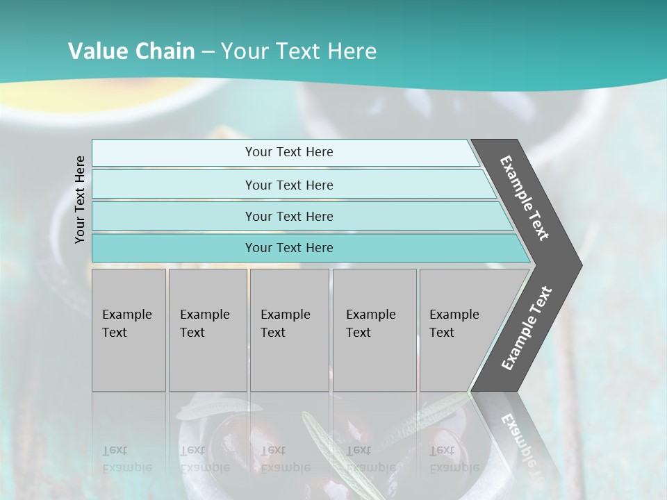 Fruits Greek Olives Appetizer PowerPoint Template