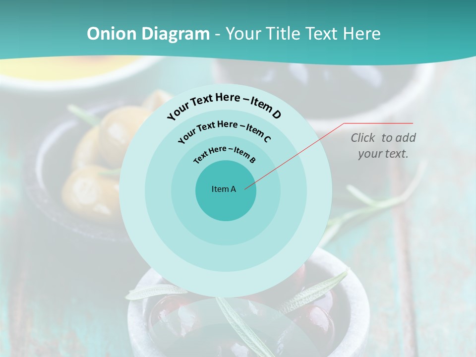 Fruits Greek Olives Appetizer PowerPoint Template