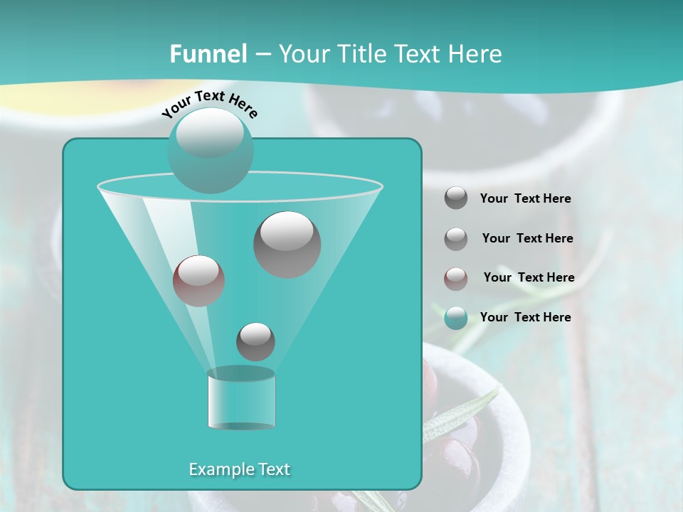 Fruits Greek Olives Appetizer PowerPoint Template