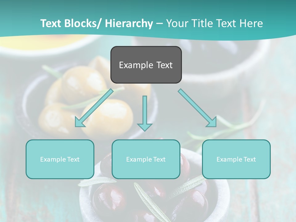 Fruits Greek Olives Appetizer PowerPoint Template