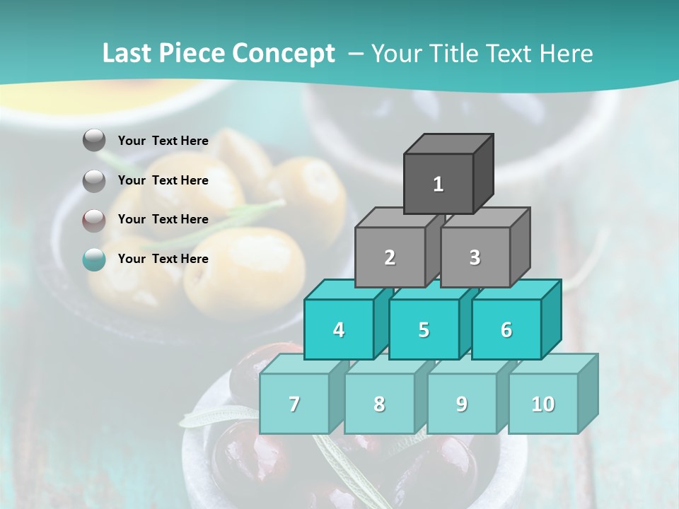 Fruits Greek Olives Appetizer PowerPoint Template