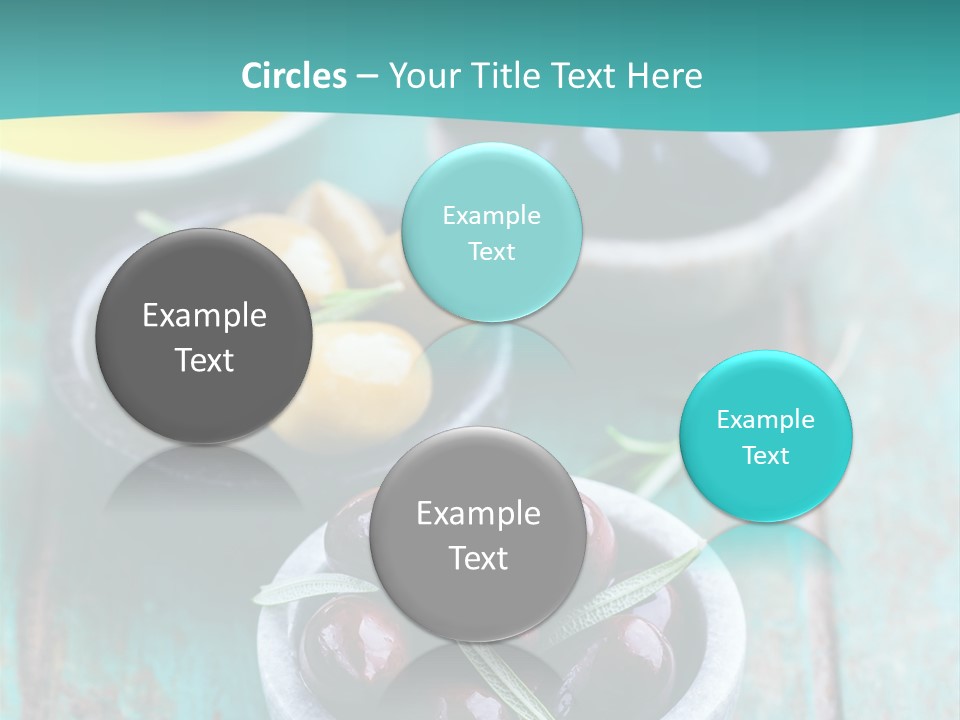 Fruits Greek Olives Appetizer PowerPoint Template