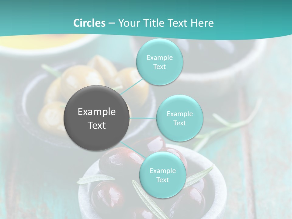 Fruits Greek Olives Appetizer PowerPoint Template