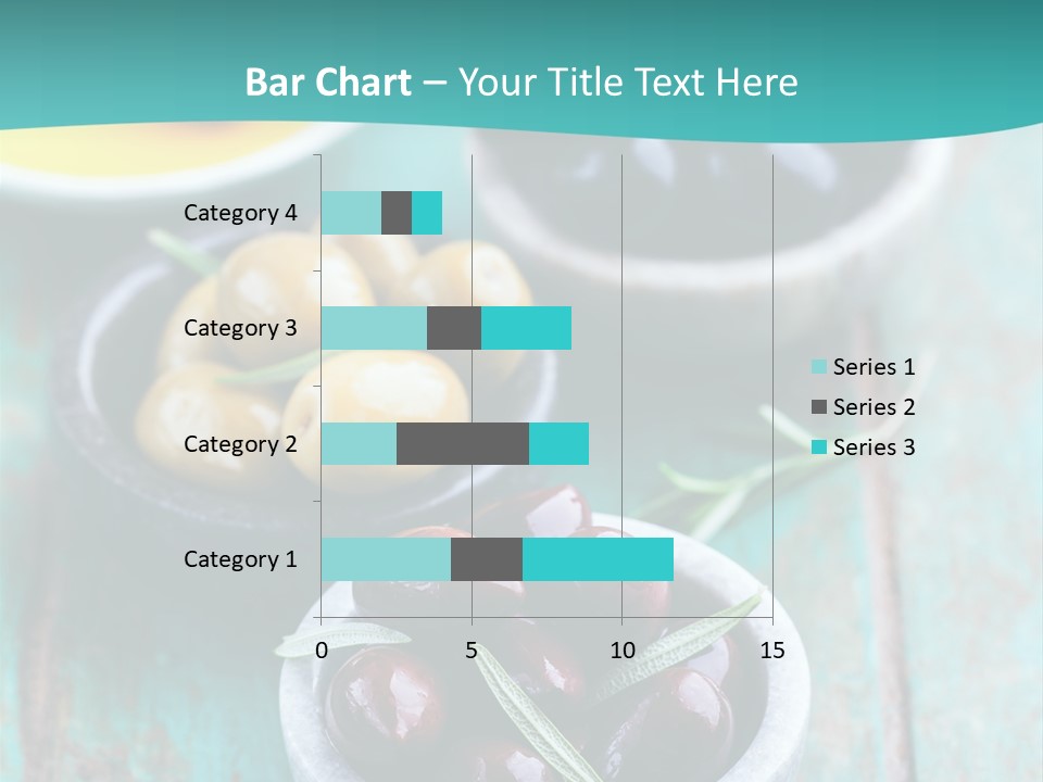 Fruits Greek Olives Appetizer PowerPoint Template