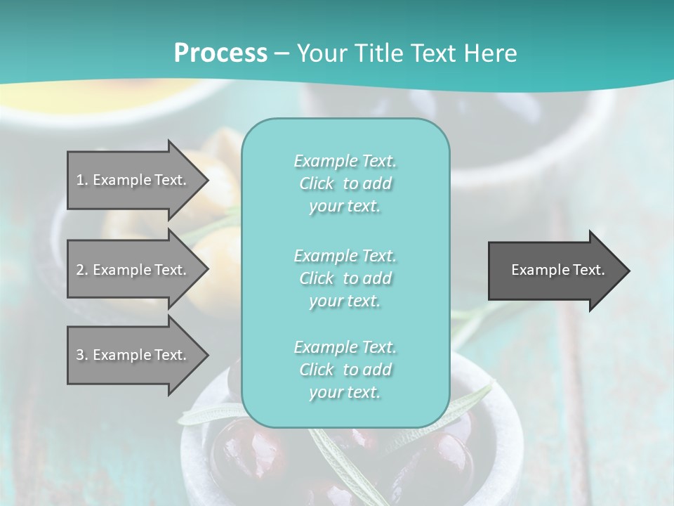 Fruits Greek Olives Appetizer PowerPoint Template