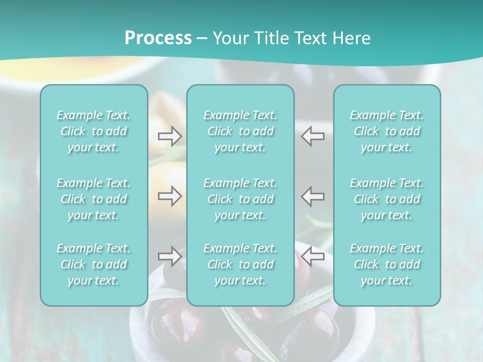 Fruits Greek Olives Appetizer PowerPoint Template