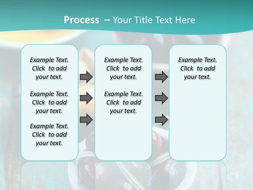 Fruits Greek Olives Appetizer PowerPoint Template