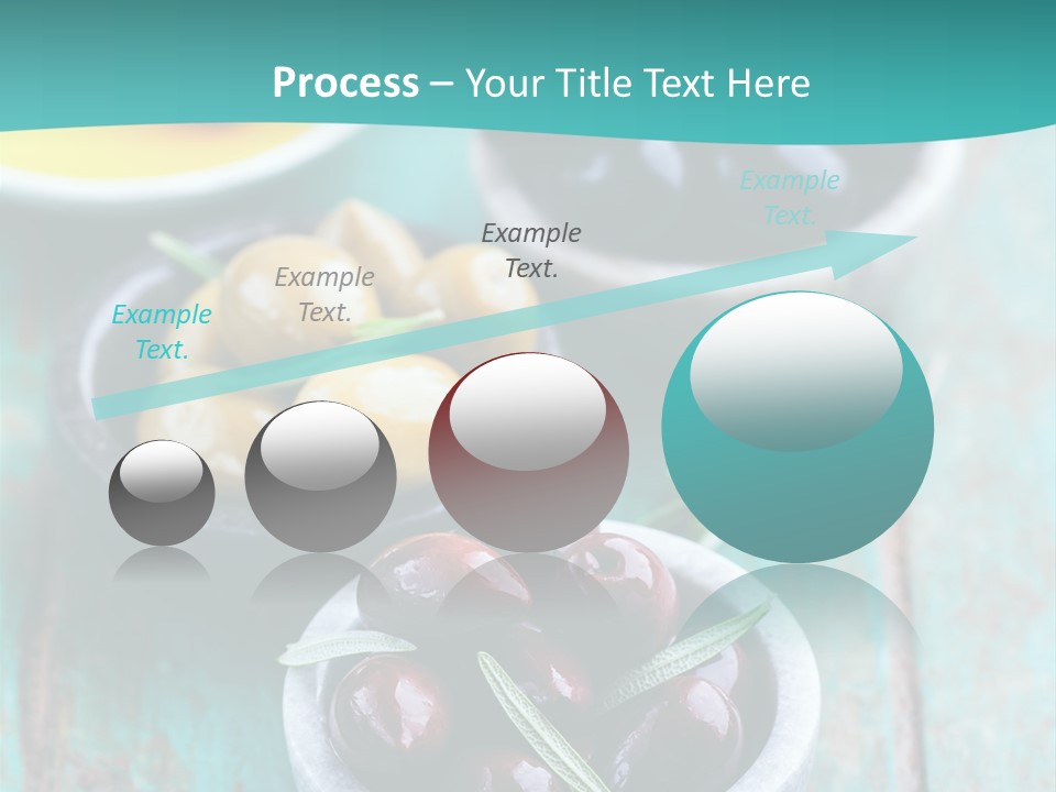 Fruits Greek Olives Appetizer PowerPoint Template