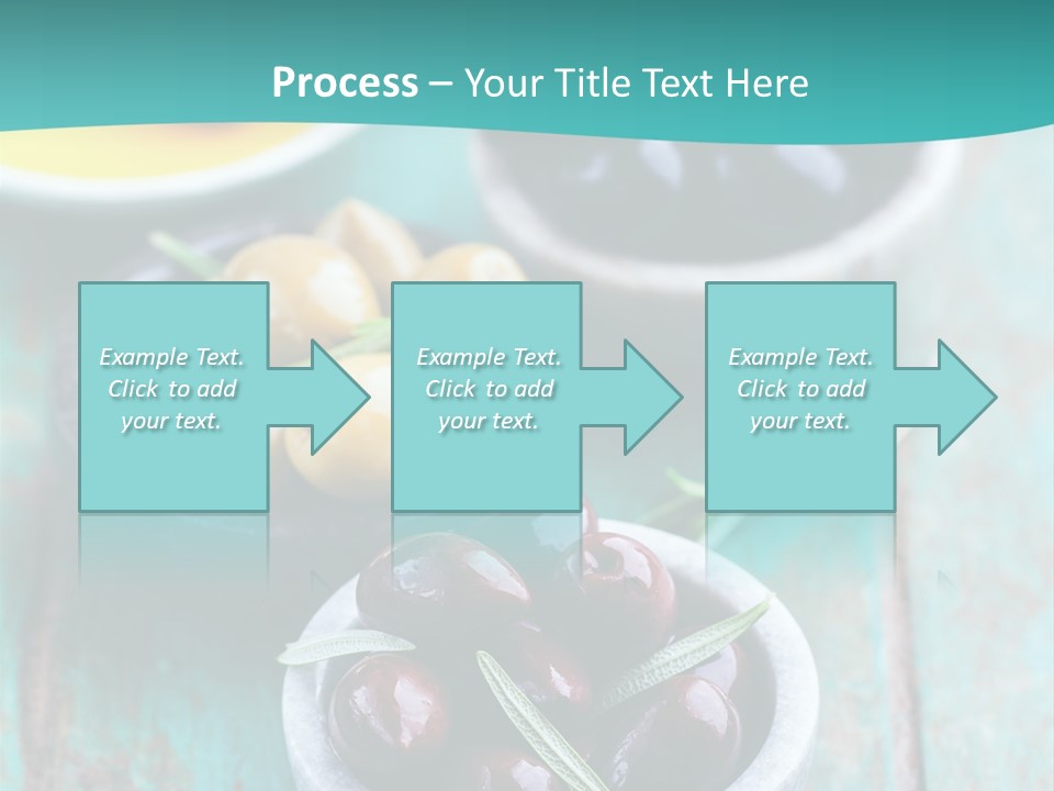 Fruits Greek Olives Appetizer PowerPoint Template