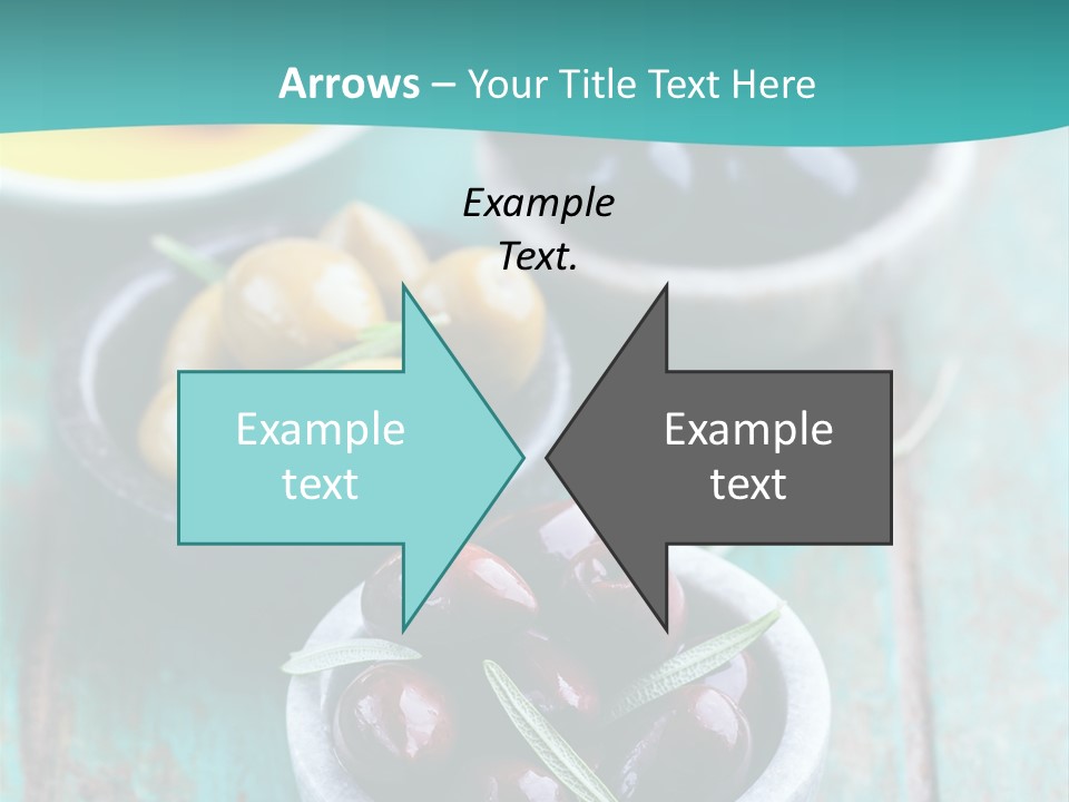 Fruits Greek Olives Appetizer PowerPoint Template