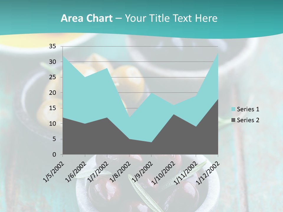 Fruits Greek Olives Appetizer PowerPoint Template