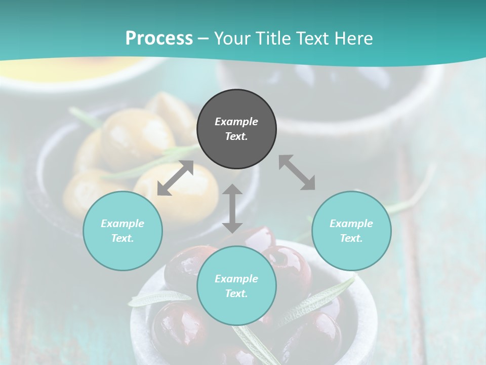 Fruits Greek Olives Appetizer PowerPoint Template