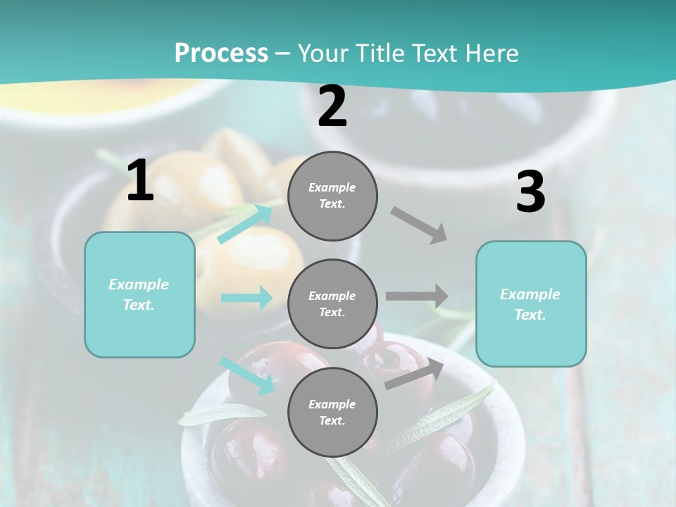 Fruits Greek Olives Appetizer PowerPoint Template