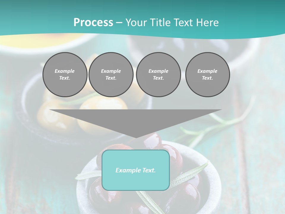 Fruits Greek Olives Appetizer PowerPoint Template