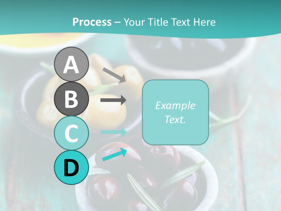 Fruits Greek Olives Appetizer PowerPoint Template