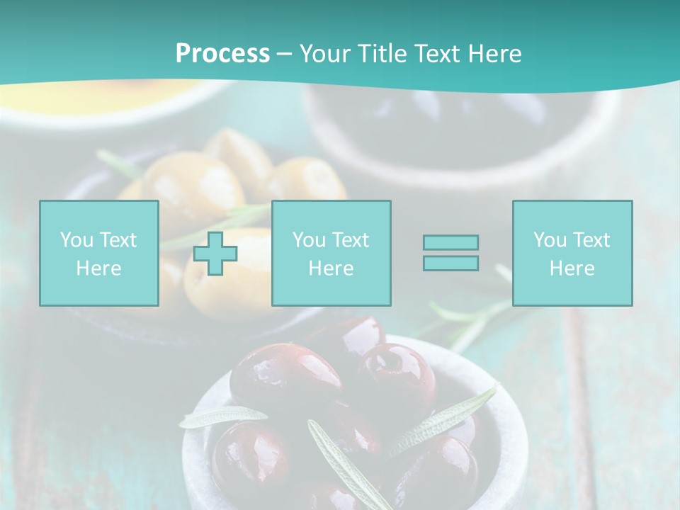 Fruits Greek Olives Appetizer PowerPoint Template