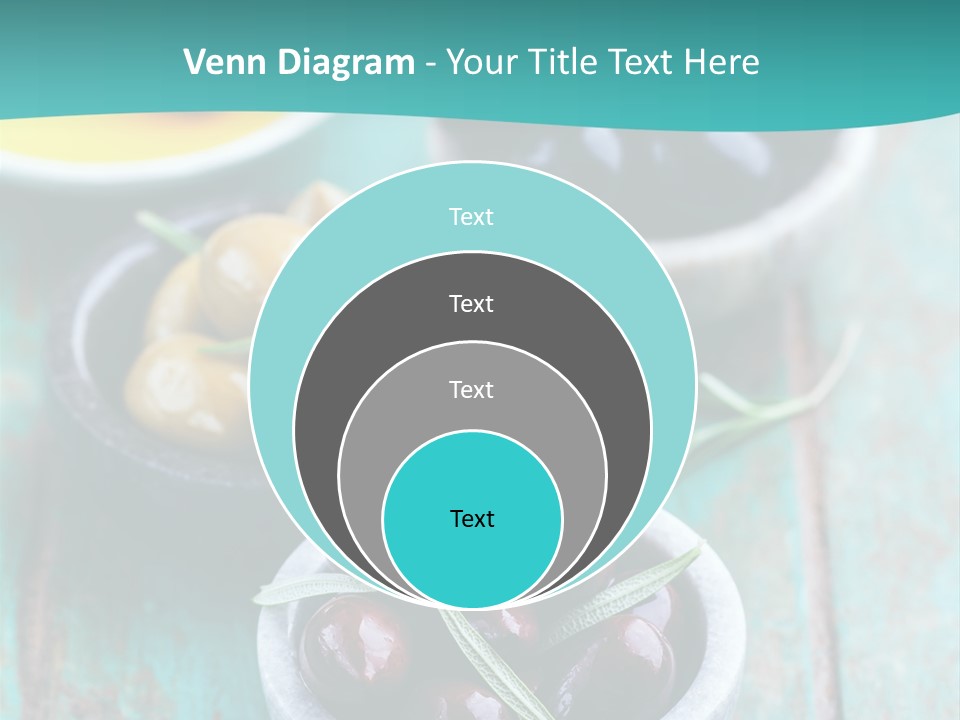 Fruits Greek Olives Appetizer PowerPoint Template