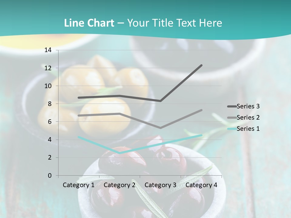 Fruits Greek Olives Appetizer PowerPoint Template