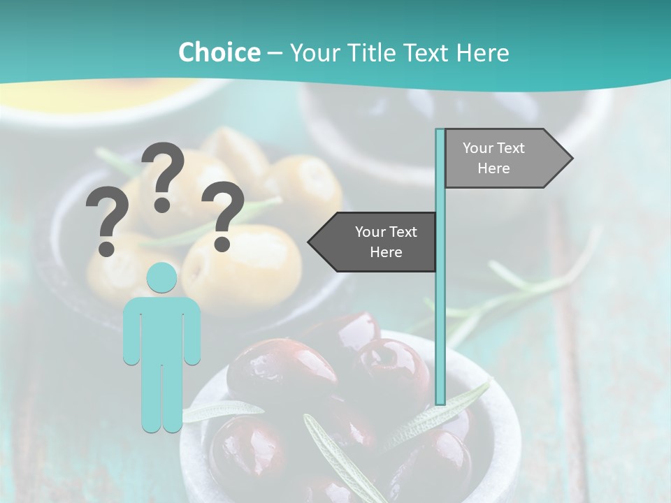 Fruits Greek Olives Appetizer PowerPoint Template