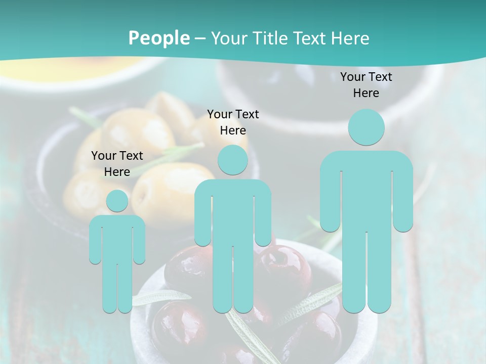 Fruits Greek Olives Appetizer PowerPoint Template