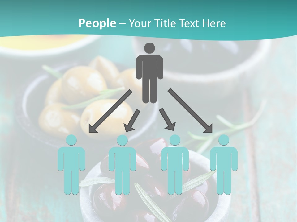 Fruits Greek Olives Appetizer PowerPoint Template