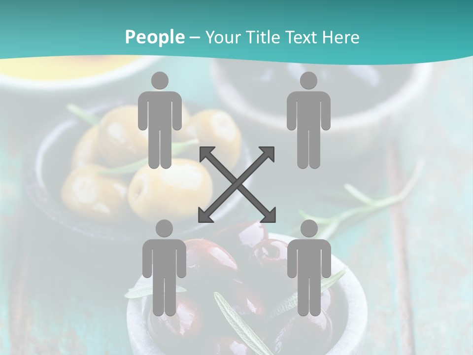 Fruits Greek Olives Appetizer PowerPoint Template