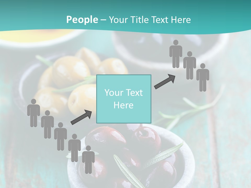 Fruits Greek Olives Appetizer PowerPoint Template