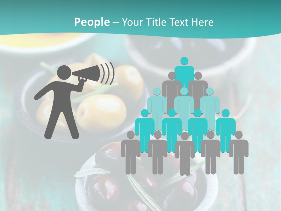 Fruits Greek Olives Appetizer PowerPoint Template