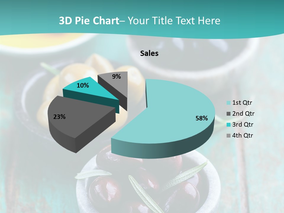 Fruits Greek Olives Appetizer PowerPoint Template
