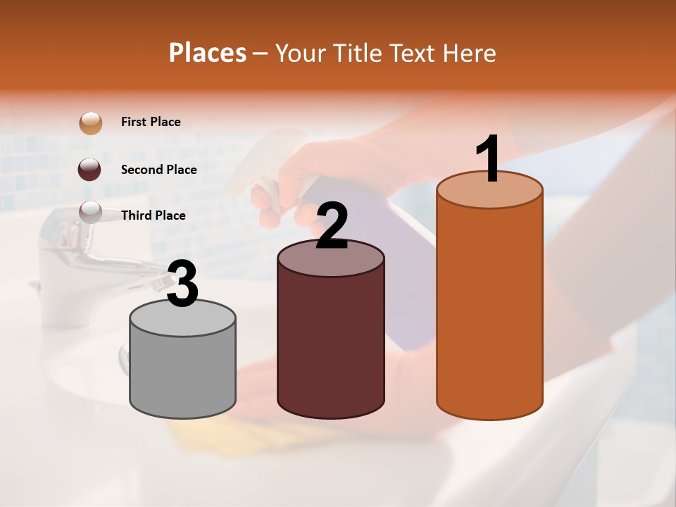 Tap Person Wash Basin PowerPoint Template