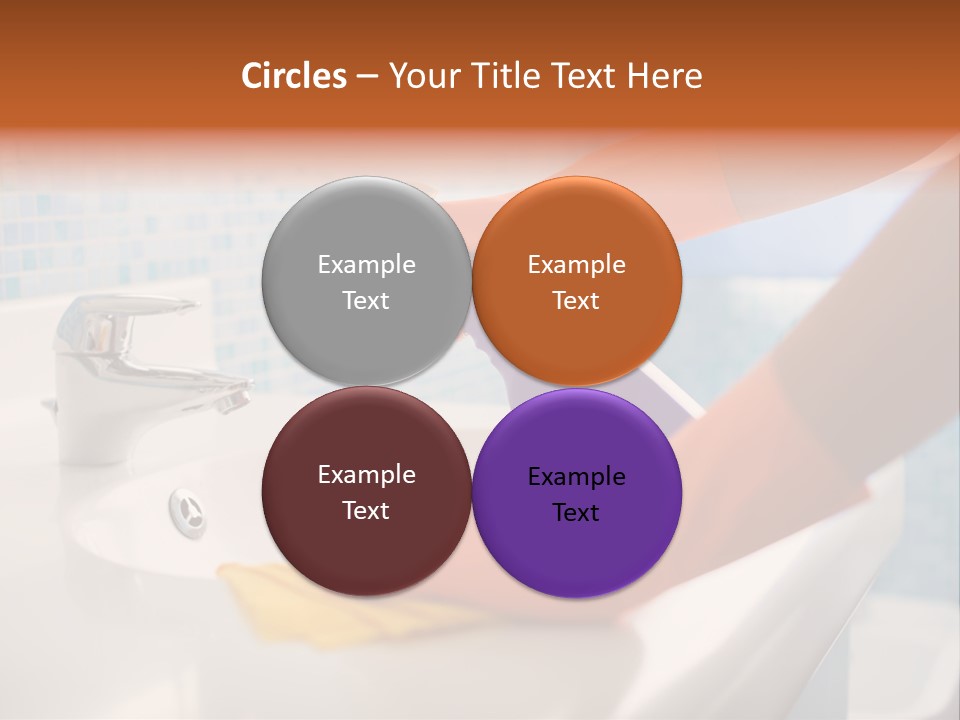 Tap Person Wash Basin PowerPoint Template