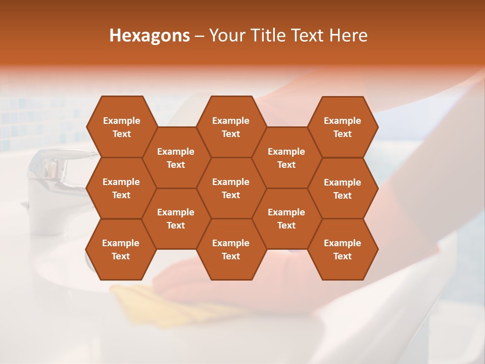 Tap Person Wash Basin PowerPoint Template