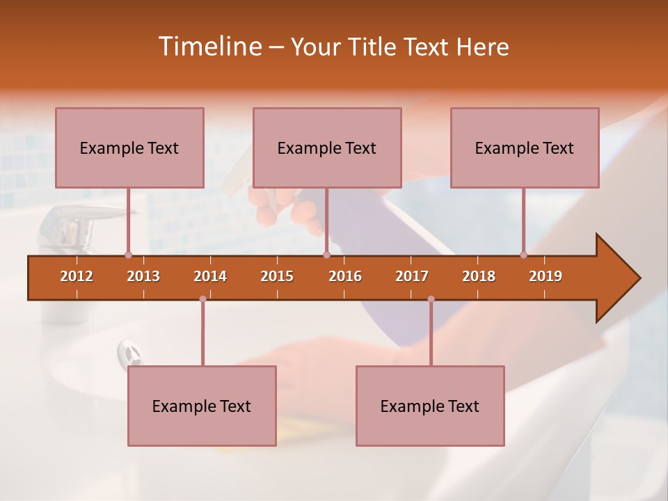 Tap Person Wash Basin PowerPoint Template