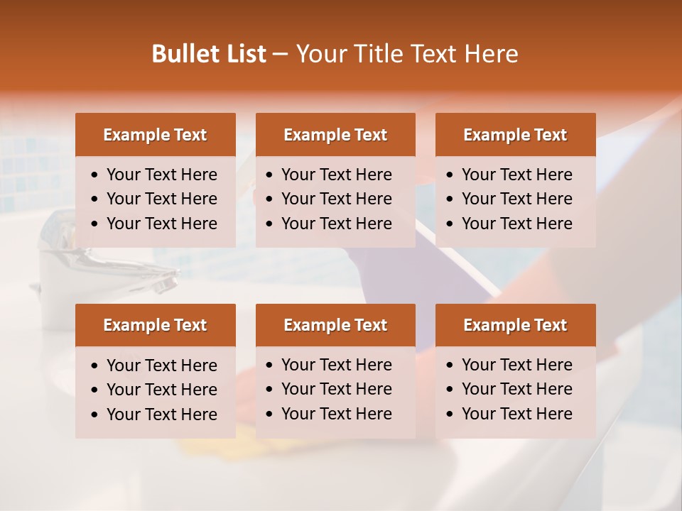 Tap Person Wash Basin PowerPoint Template