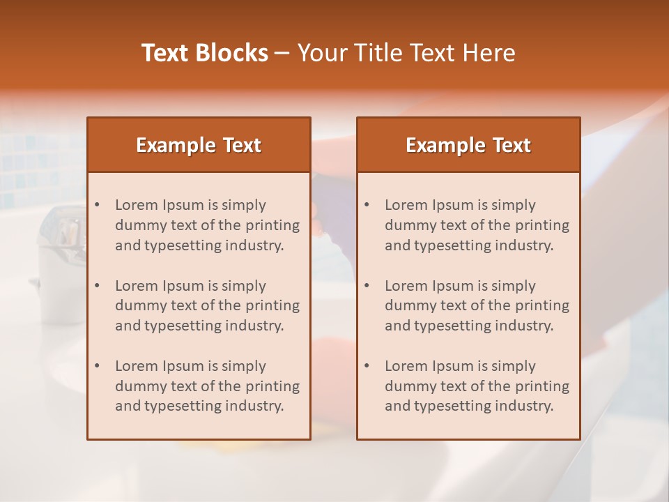 Tap Person Wash Basin PowerPoint Template