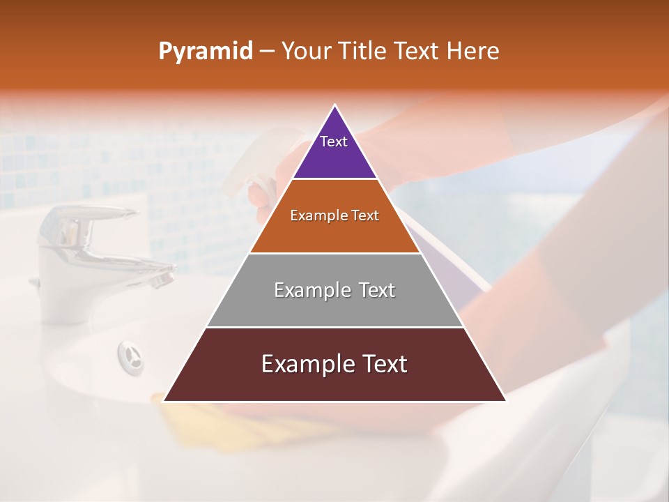 Tap Person Wash Basin PowerPoint Template