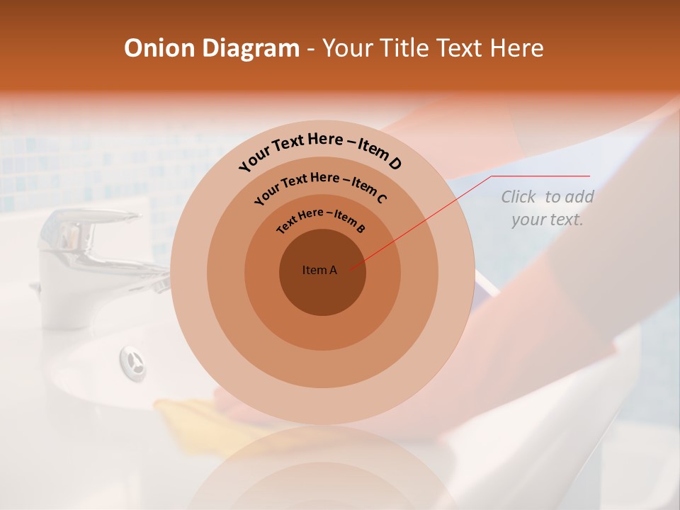Tap Person Wash Basin PowerPoint Template