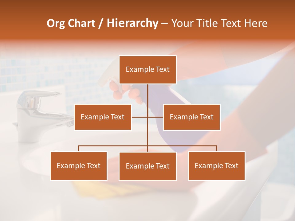 Tap Person Wash Basin PowerPoint Template
