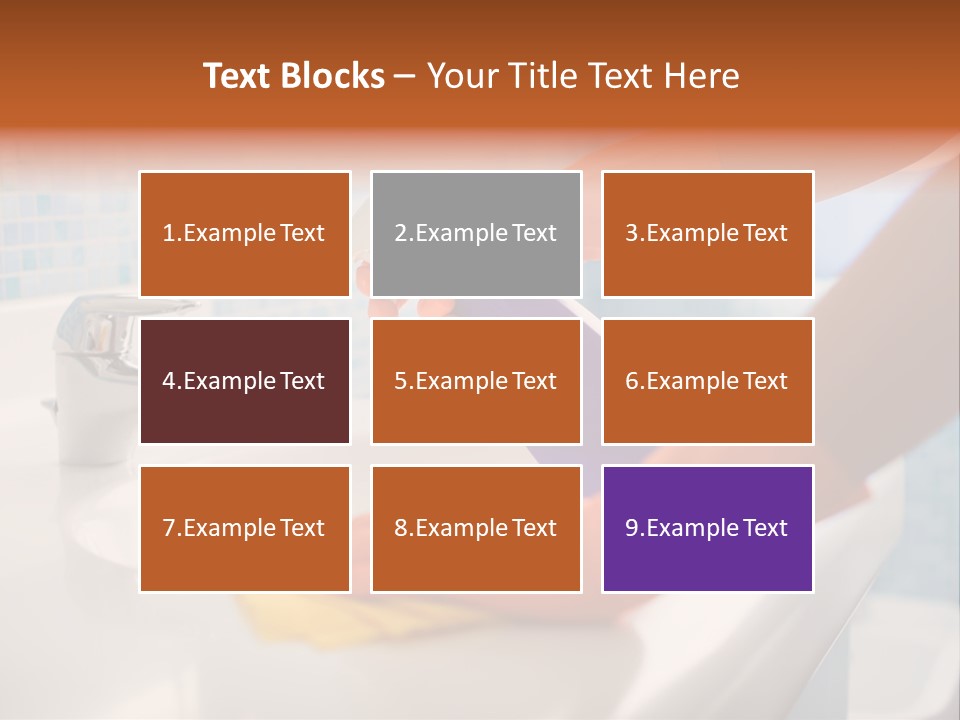 Tap Person Wash Basin PowerPoint Template